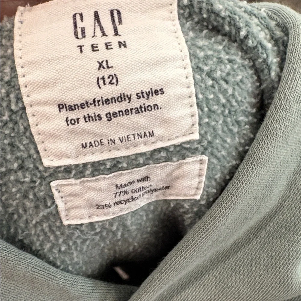 Gap Teen Green Hoodie Sweatshirt 12
